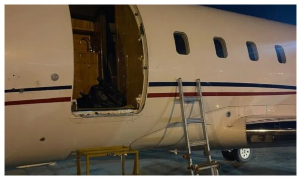 A Triton Aviation aircraft loses a door shortly after take-off in Abuja, forcing an emergency landin...