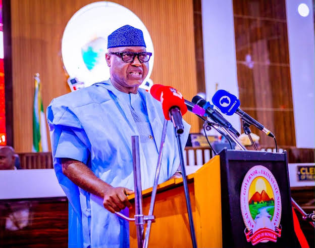 .Shettima, Akpabio, Govs grace inauguration Gbenga Sodeinde in Ado Ekiti Ekiti State Governor, Mr Bi...