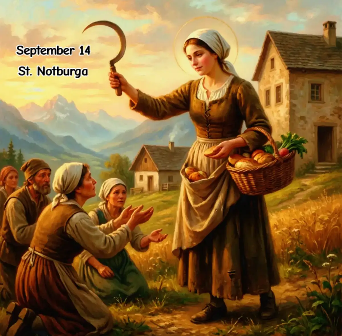 St. Notburga is honored as the patron saint of poor farmers and servants in the Tyrol region. Born t...