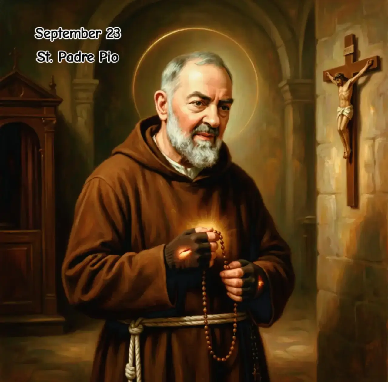 St. Padre Pio, born Francesco Forgione on May 25, 1887, in Pietrelcina, Italy, was a priest celebrat...
