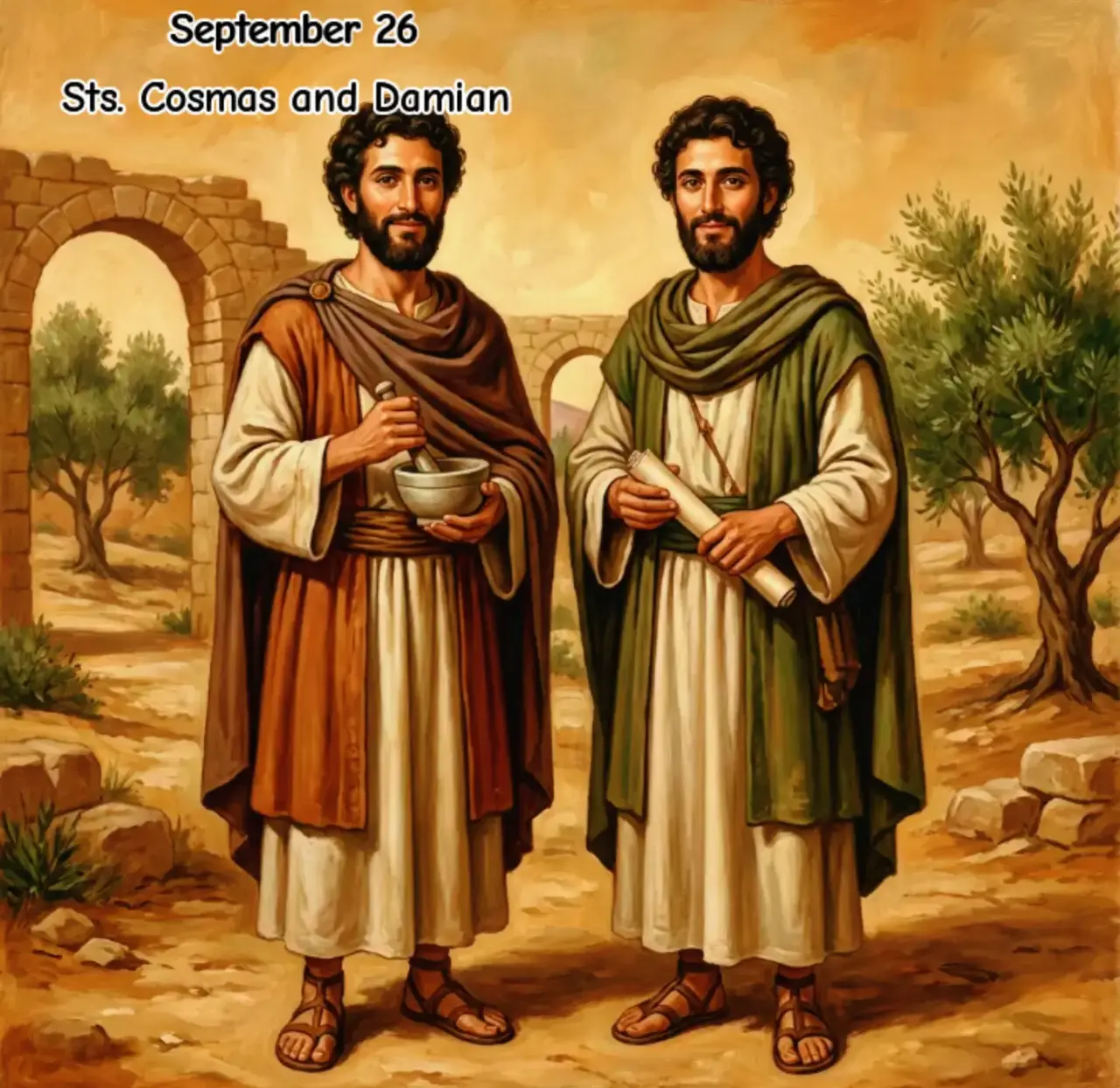 Saints Cosmas and Damian were brothers from Arabia, celebrated for their remarkable medical skills....