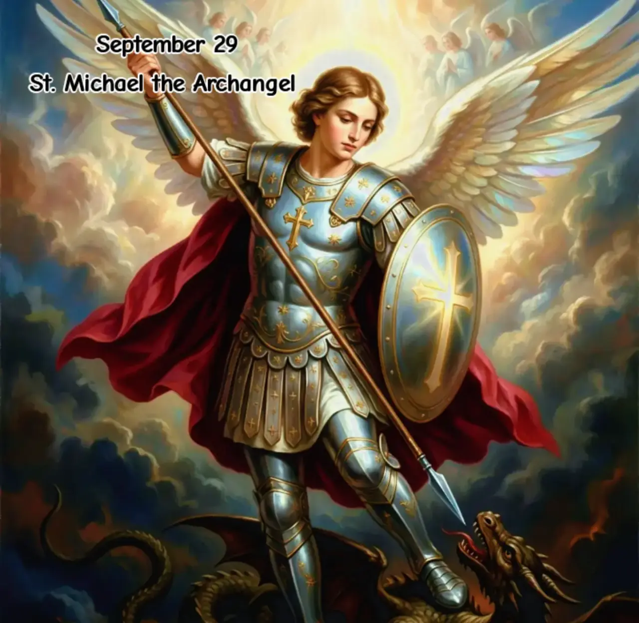 St. Michael the Archangel is a key figure in the Roman Catholic Church, representing bravery, protec...