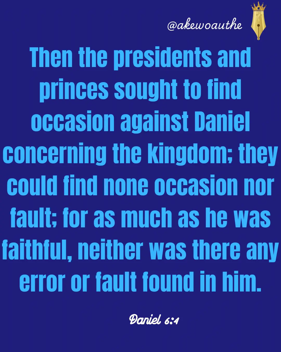 Faithfulness Vindicates
Then the presidents and princes sought to find occasion against Daniel con...
