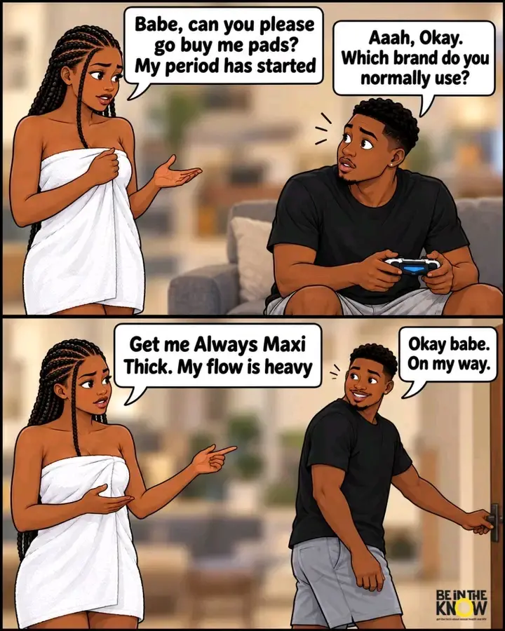 Men, can you buy sanitary pads for your girlfriend,  sister or wife without feeling embarrassed? Lad...