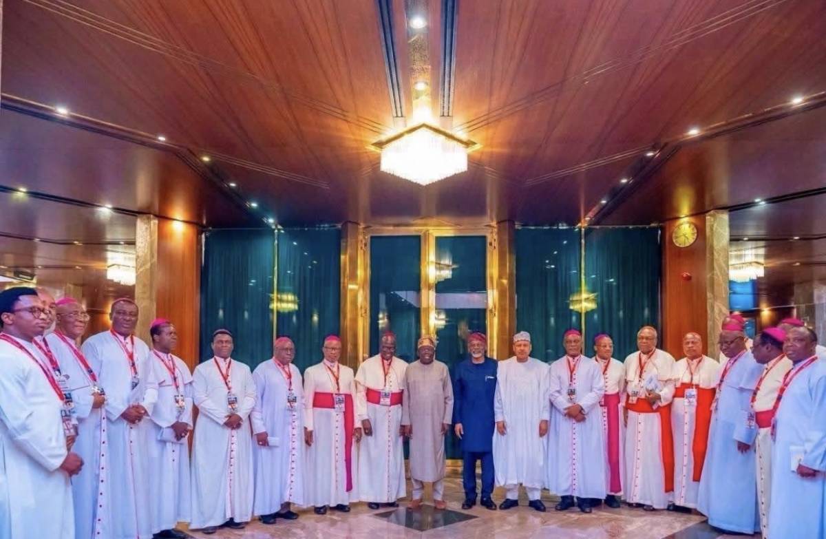ADDRESS BY THE PRESIDENT OF THE CATHOLIC BISHOPS' CONFERENCE OF NIGERIA DURING A COURTESY VISIT TO H...