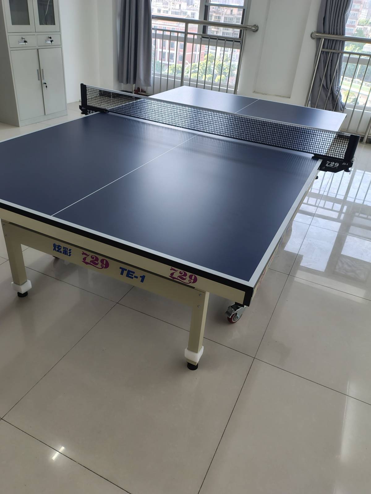 Standard tennis table is available.