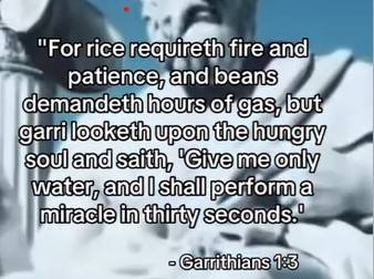 A message from the book of Garrinthians 😂