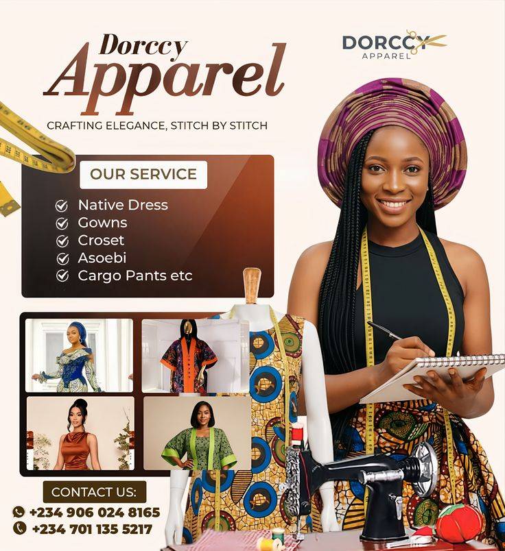 Proudly designed this elegant promotional flyer for Dorccy Apparel, showcasing their exceptional tai...