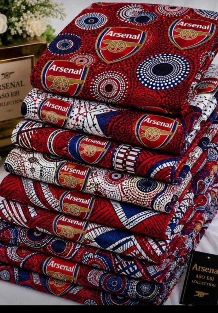 Aso Ebi Andco for sale for certified Arsenal supporters only.
#COYG #GunnersForLife This is the Glor...