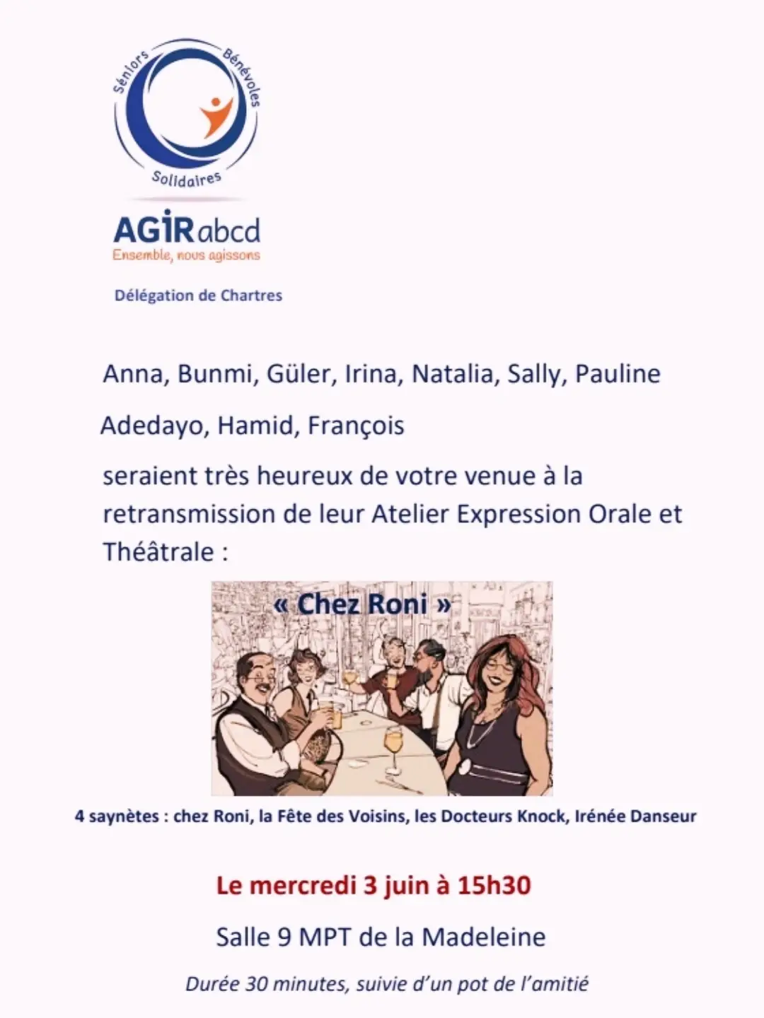 ๐บ๐พ๐ญ๐๐พ Be Our Guest!
AGIRabcd warmly invites you to an afternoon of theatre, creativity, and com...