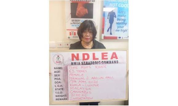 NDLEA Arrests Chinese Woman Over Drug Smuggling.
The National Drug Law Enforcement Agency has arres...