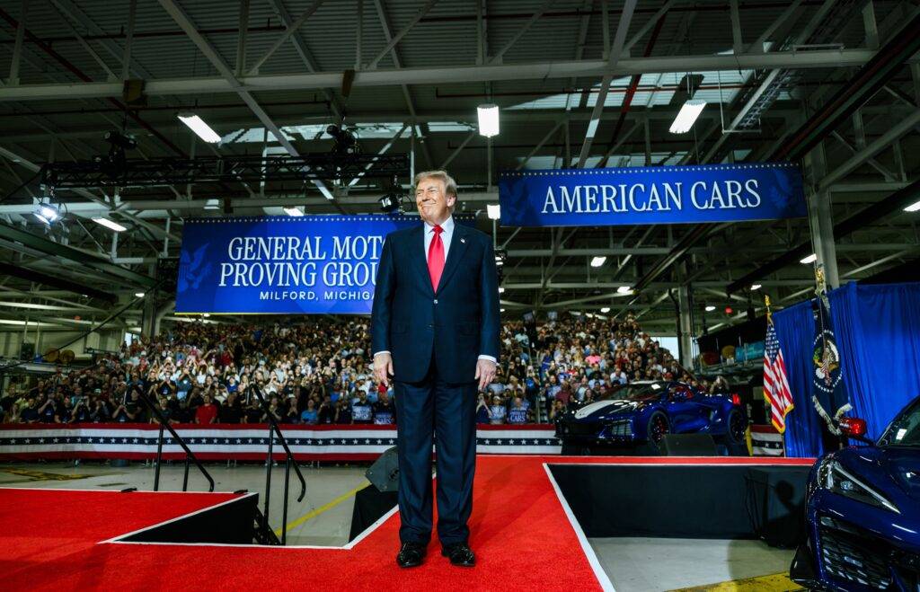 Trump Touts Jobs, Economy in Michigan Ahead of Key Midterm Races.
U.S. President Donald Trump visit...