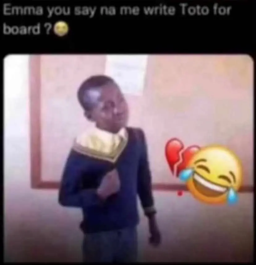 For primary school I collect beating ooh
I was one of the trouble makers in the class ๐