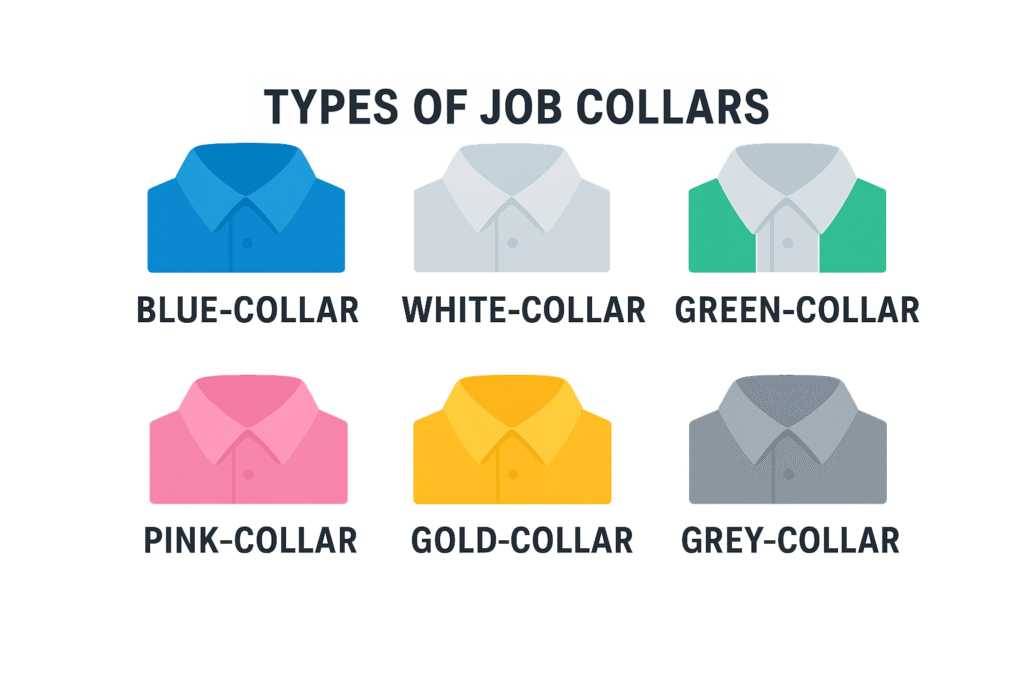 Categories of Collar Jobs.
Jobs are commonly grouped into categories based on the type of work perf...