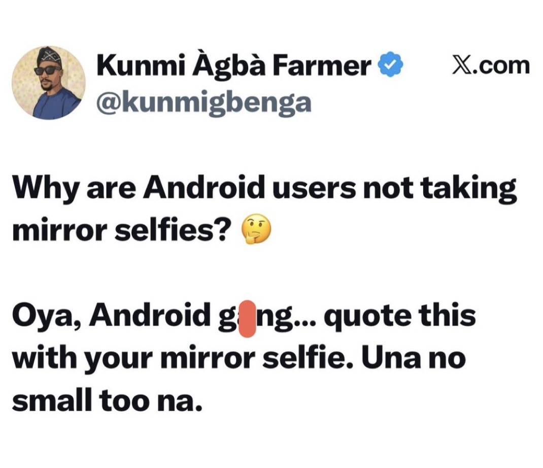 Oya android user shock them with your selfie here.
#LekeeLekee
#Trending
#Viral
#Nigeria