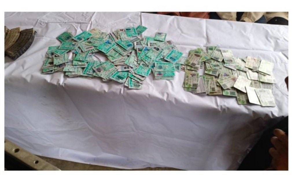 JUST IN: Police have busted a fake National Identification Number (NIN) and Permanent Voter’s Card (...