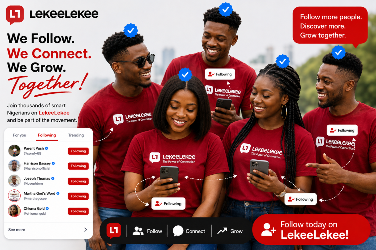 Today 03/08/2026
Want more followers on LekeeLekee? Here’s a simple way to connect with active user...