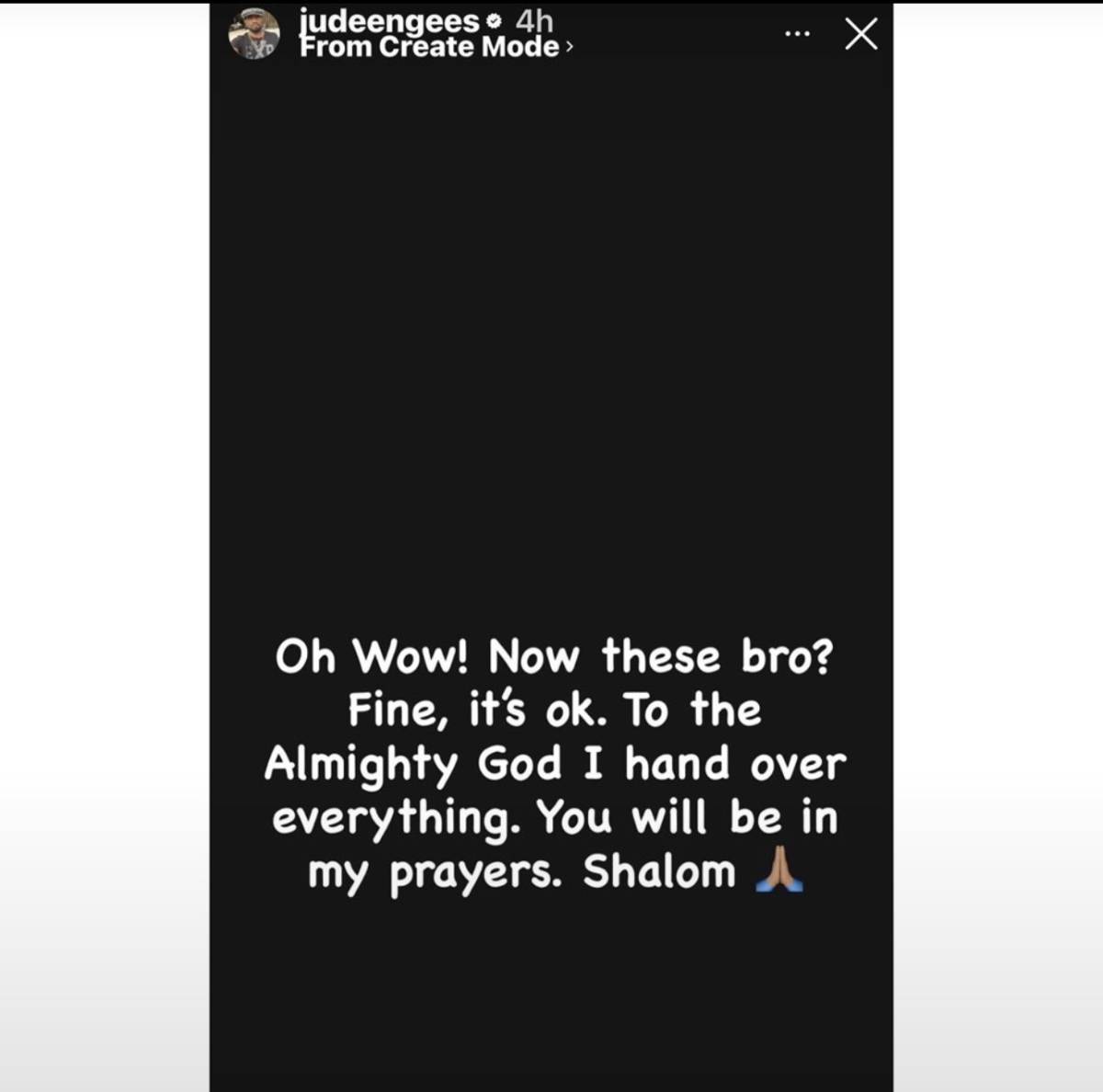 I Hand Over Everything to God — Jude Okoye Reacts After Peter Okoye’s Latest Revelation.

Bros come...