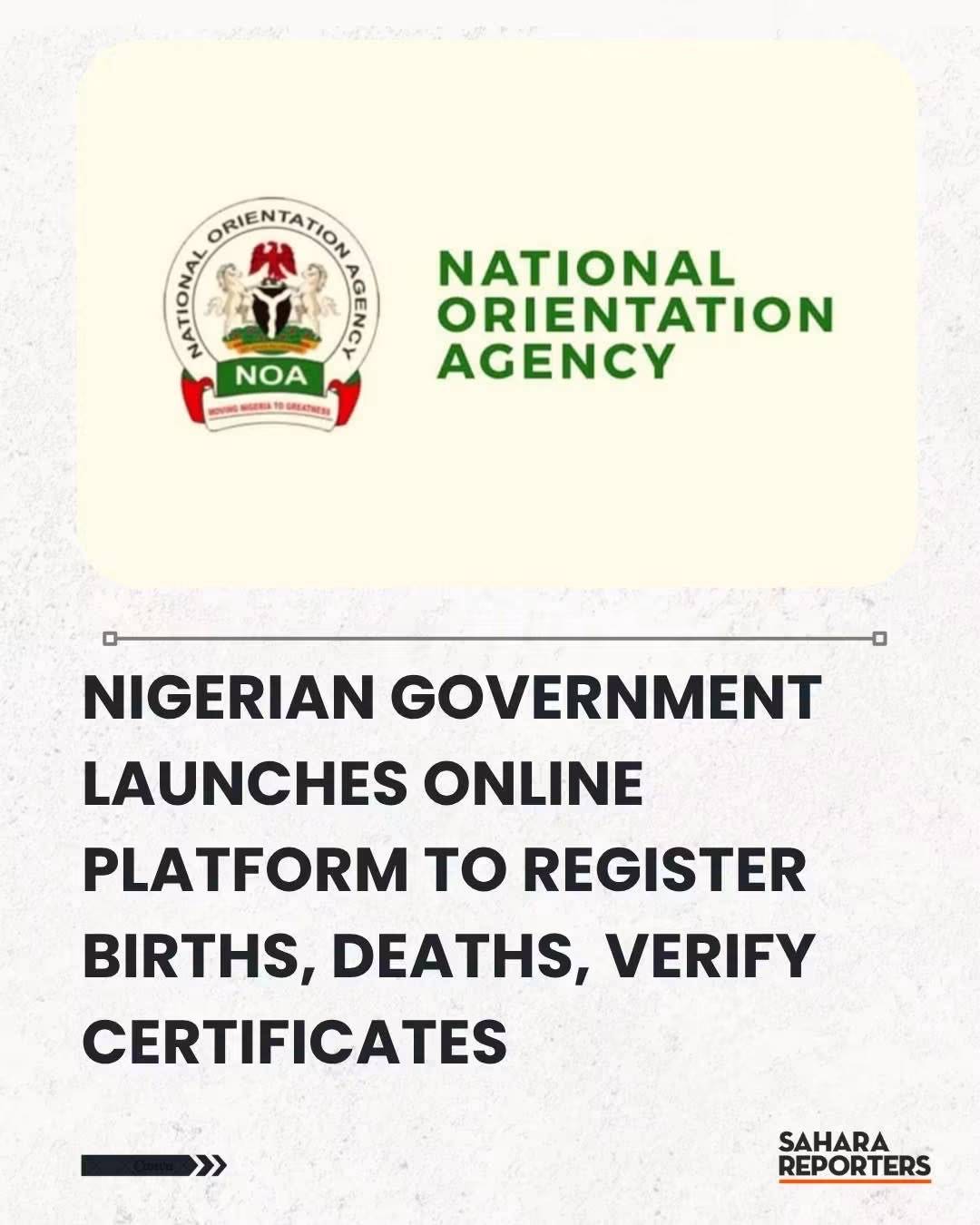 Good News: The Nigerian government has launched a new digital platform, VitalReg, to enable Nigerian...