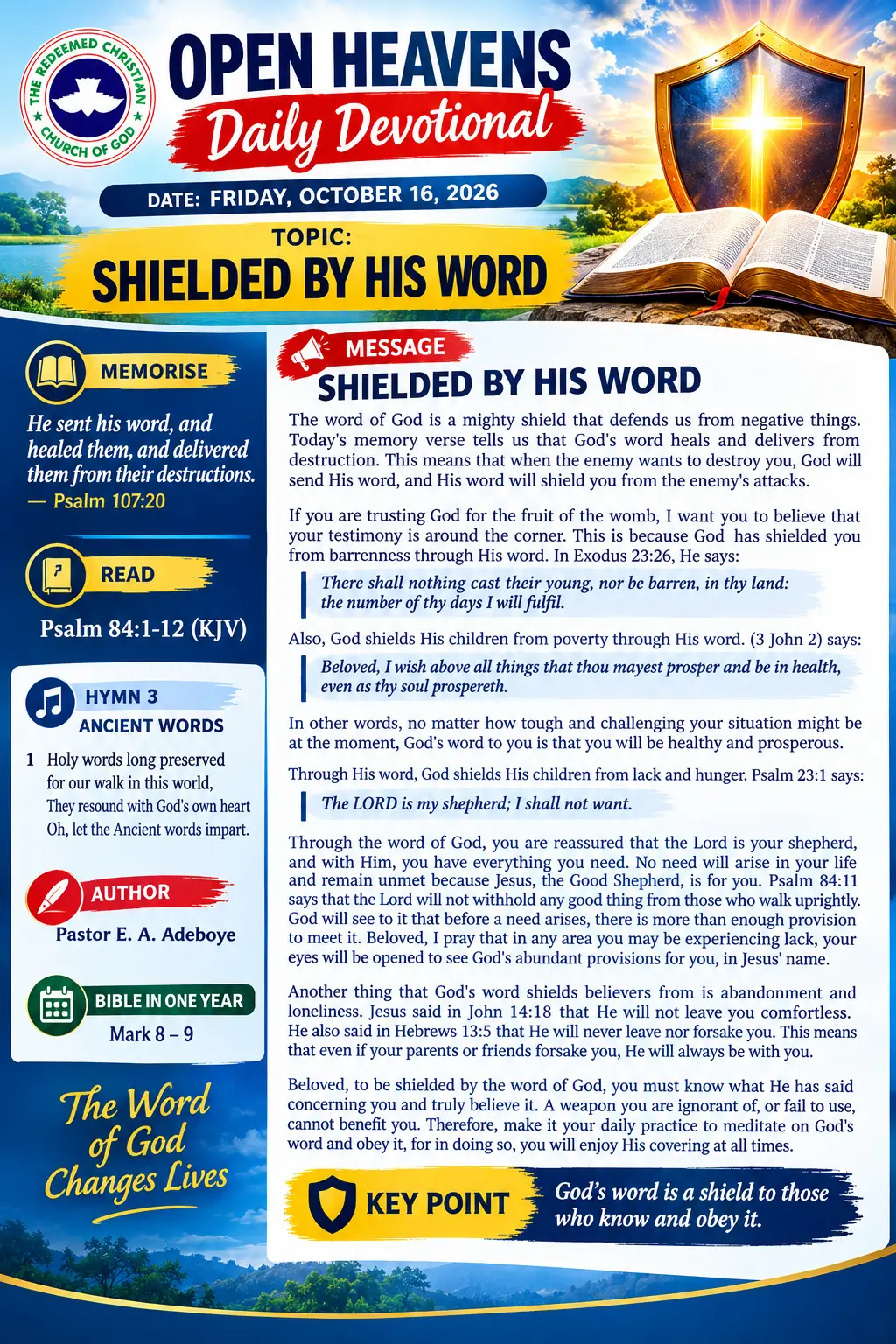 Good morning with the Word of God