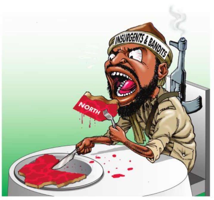 Insurgency chopping up and devouring the North. If not arrested on time it may yet cut deeper into t...