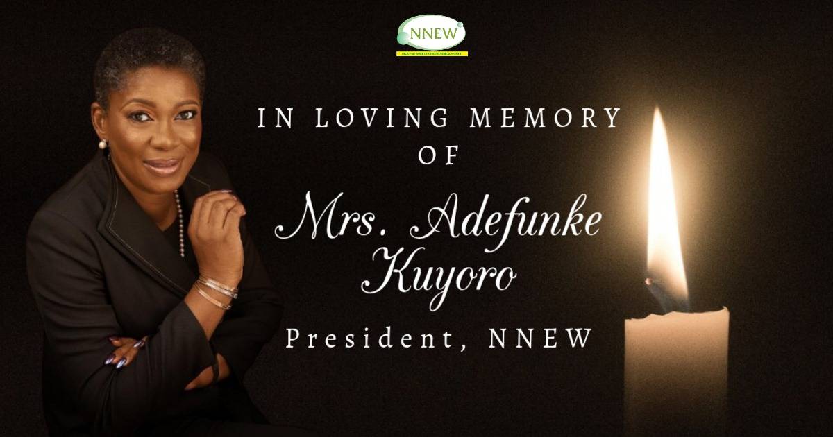ANNOUNCEMENT OF THE PASSING OF THE PRESIDENT OF NNEW
It is with deep sorrow and profound sadness th...