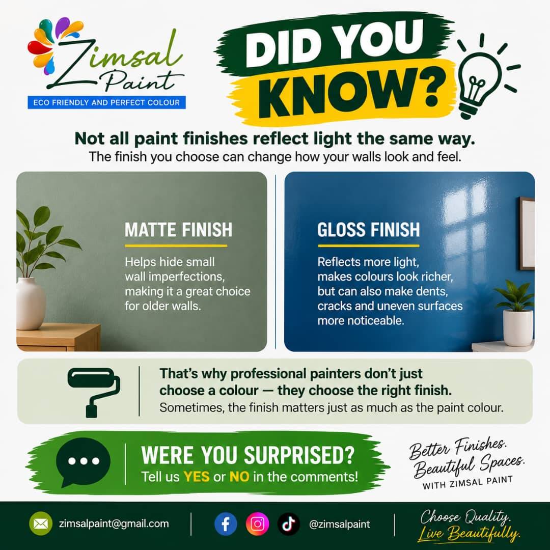 Did You Know?
Not all paint finishes reflect light the same way.
Here's something many people don't...