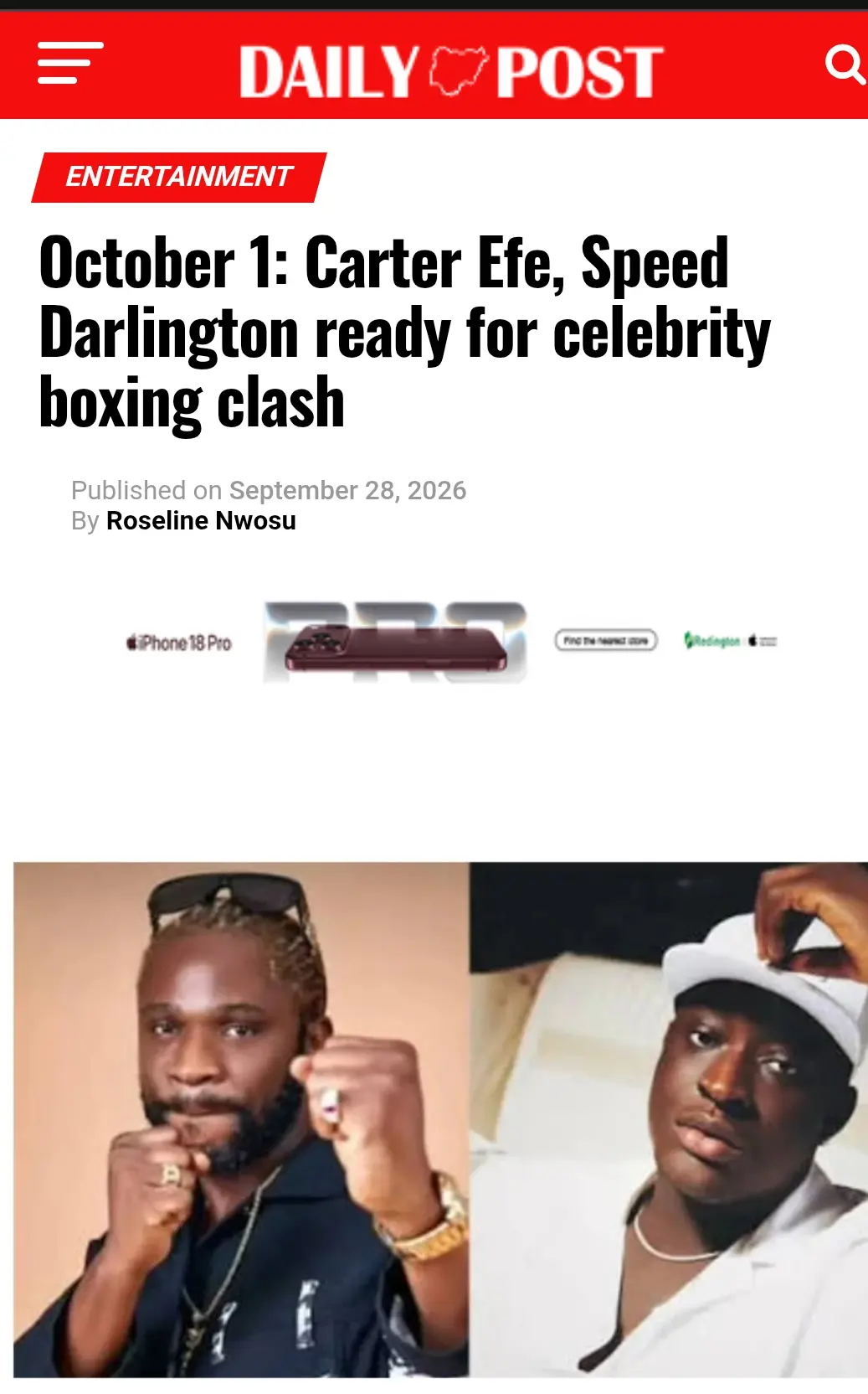 Are you expecting this?