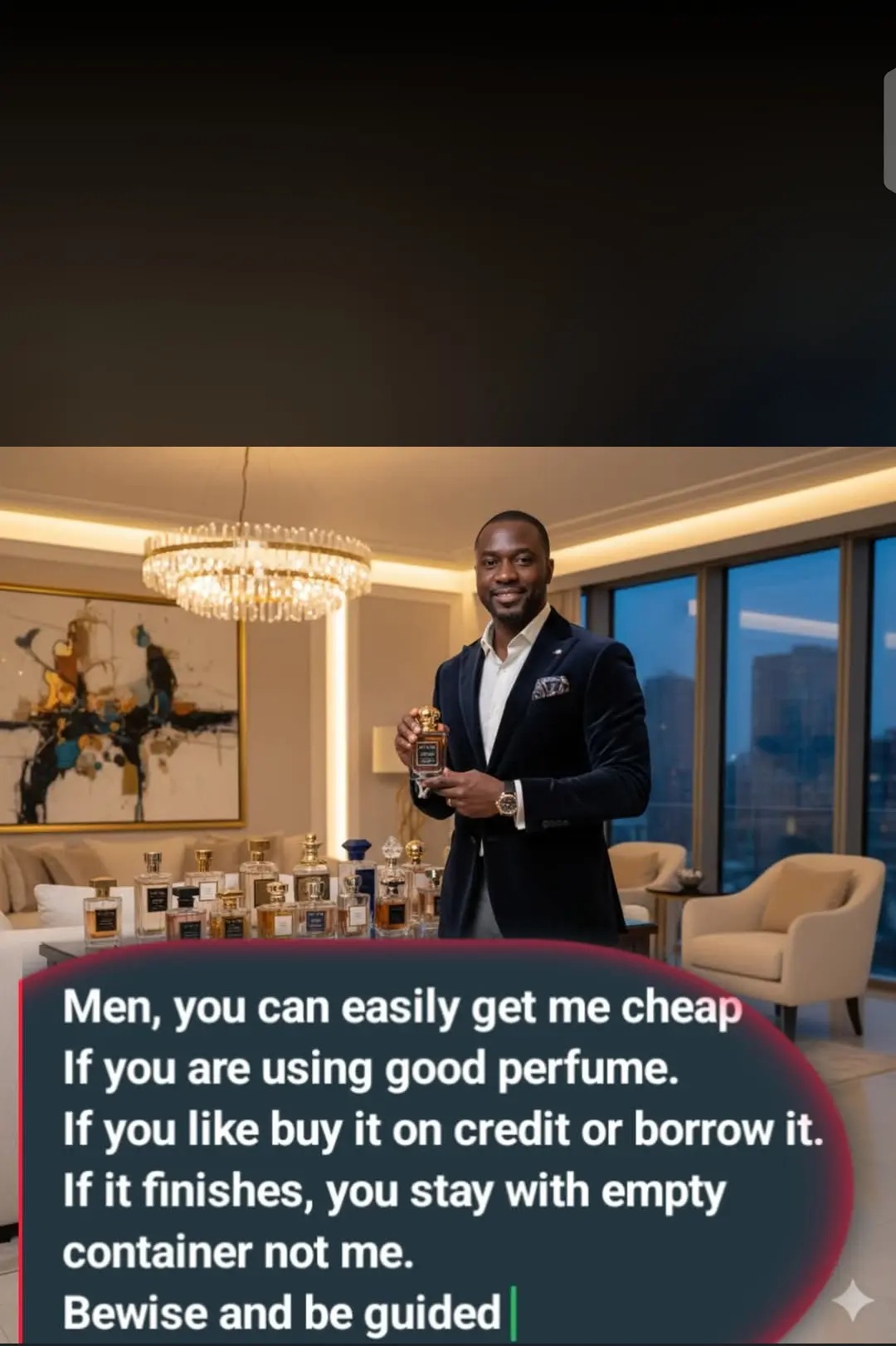 Men! Try and smell good. It does not cost much 🤣🤣🤣