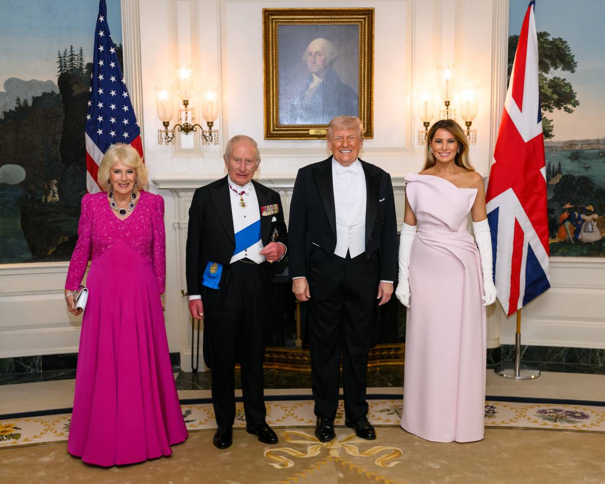 President Donald J. Trump and First Lady Melania Trump alongside King Charles III and Queen Camilla...