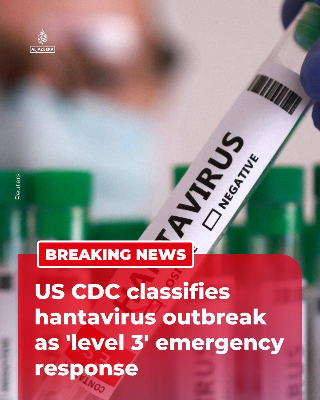 BREAKING: The US Centers for Disease Control and Prevention has classified the hantavirus outbreak a...