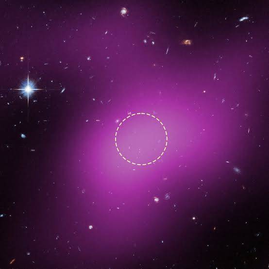 Astronomers just detected the first confirmed dark galaxy...! a massive cloud of hydrogen gas with a...