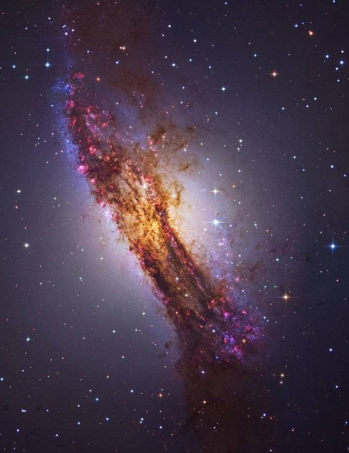 Centaurus A (NGC 5128) in all its cosmic glory! This is the closest active galaxy to our own — a wil...