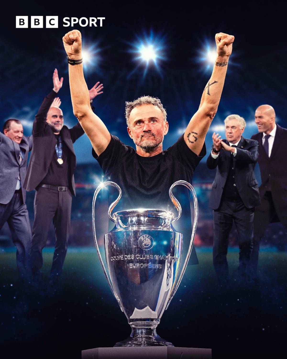 Luis Enrique wins his third Champions League title as PSG beat Arsenal on penalties ๐๐๐
He joins...