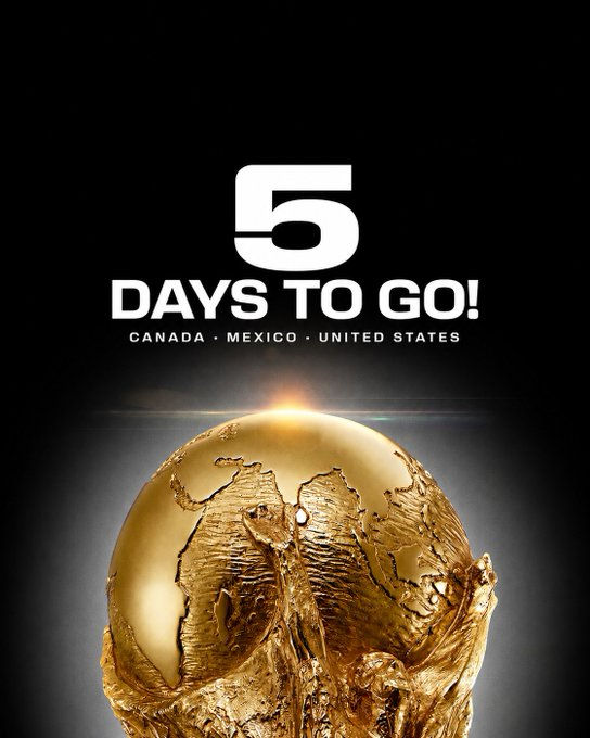 5 DAYS TO GO! 🏆 #FIFA