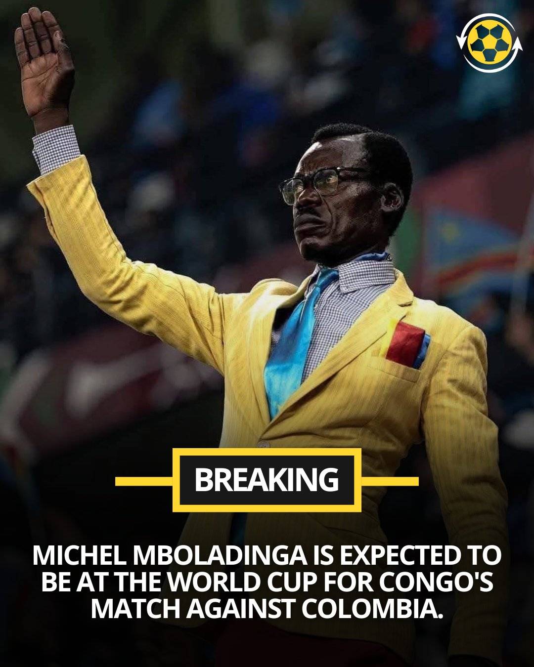 ๐จ DR Congo's most iconic supporter, Michel Mboladinga, was unable to attend yesterday's clash with...