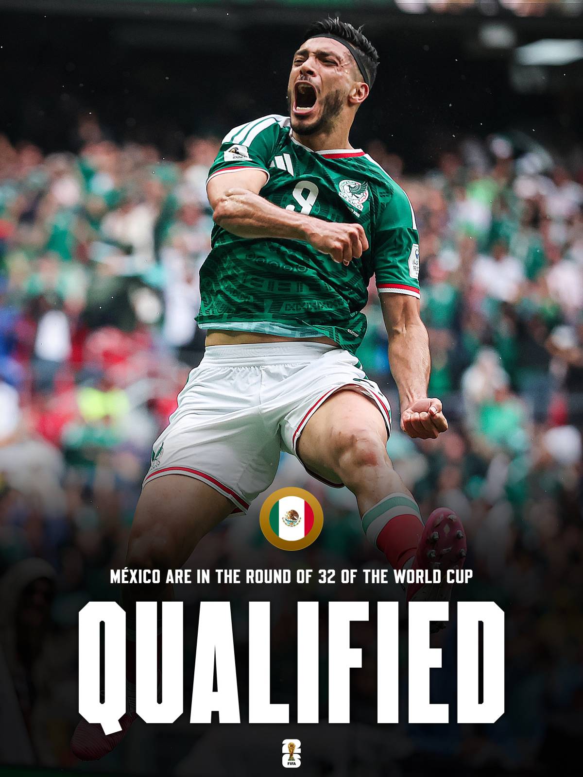 🚨🇲🇽 Mexico have officially qualified for the 2026 FIFA World Cup Round of 32.