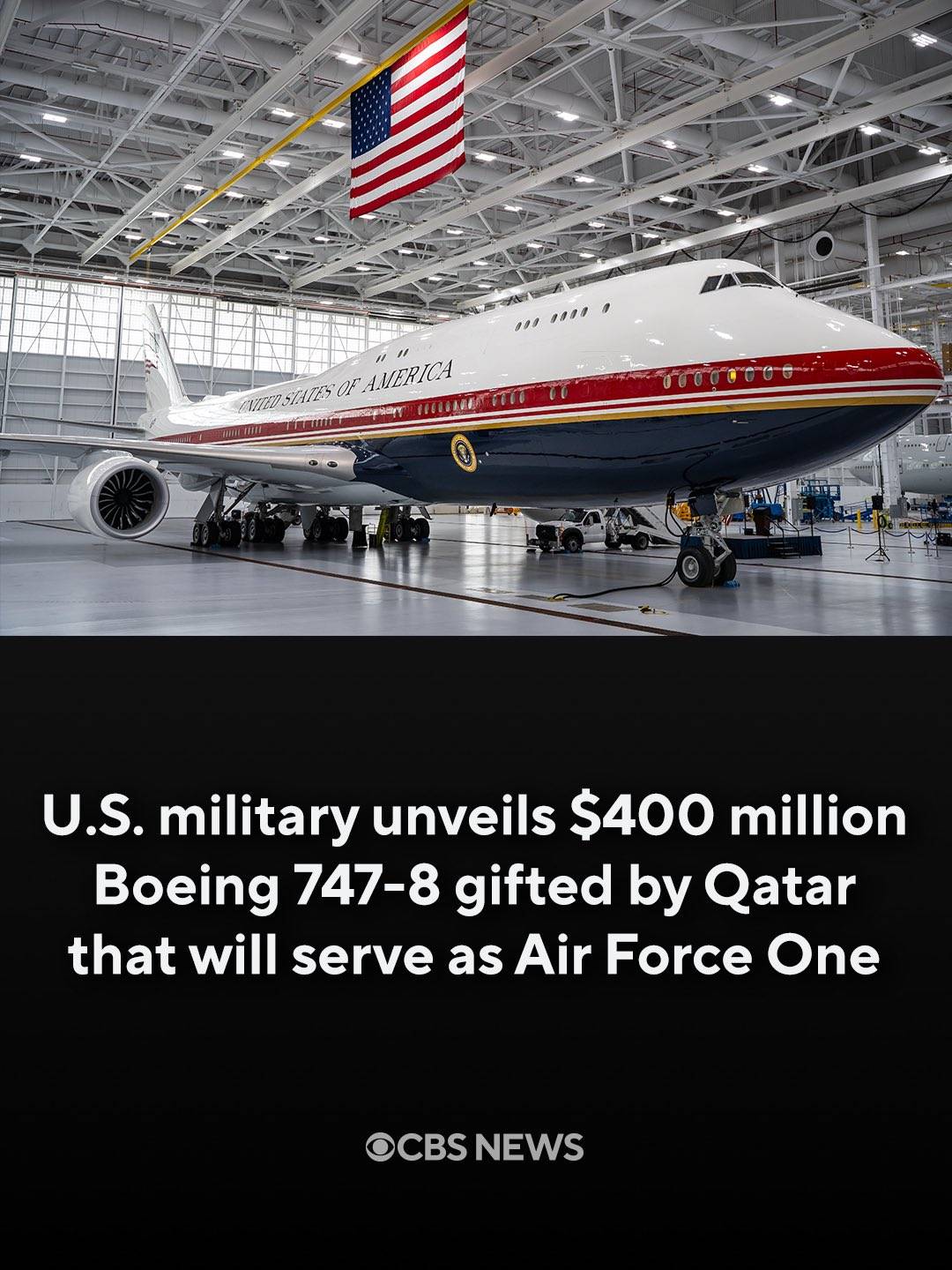 The Air Force on Friday unveiled the Boeing 747-8 that will serve as the new Air Force One, giving t...