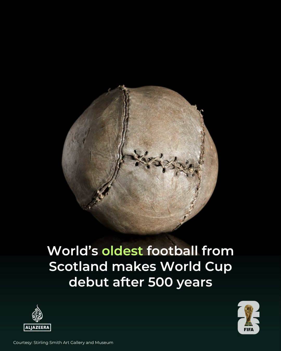 The world’s oldest football from Scotland is leaving the country for the first time, heading to the...