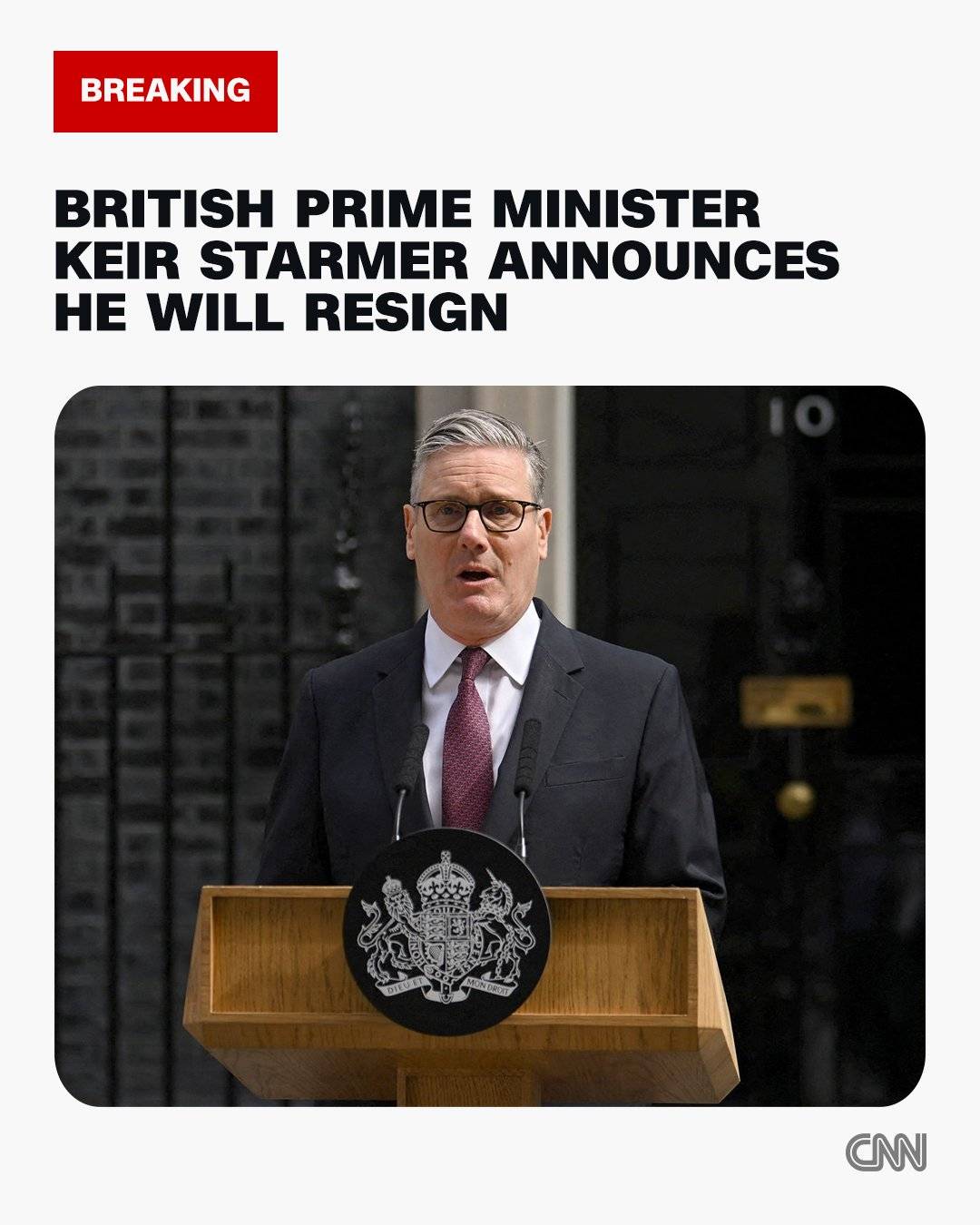 British Prime Minister Keir Starmer announces he will resign, setting UK on course for sixth leader...