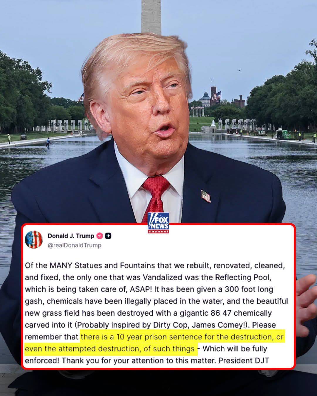 JUST IN: President Trump threatens a 10-year prison sentence after photos and videos appear to show...