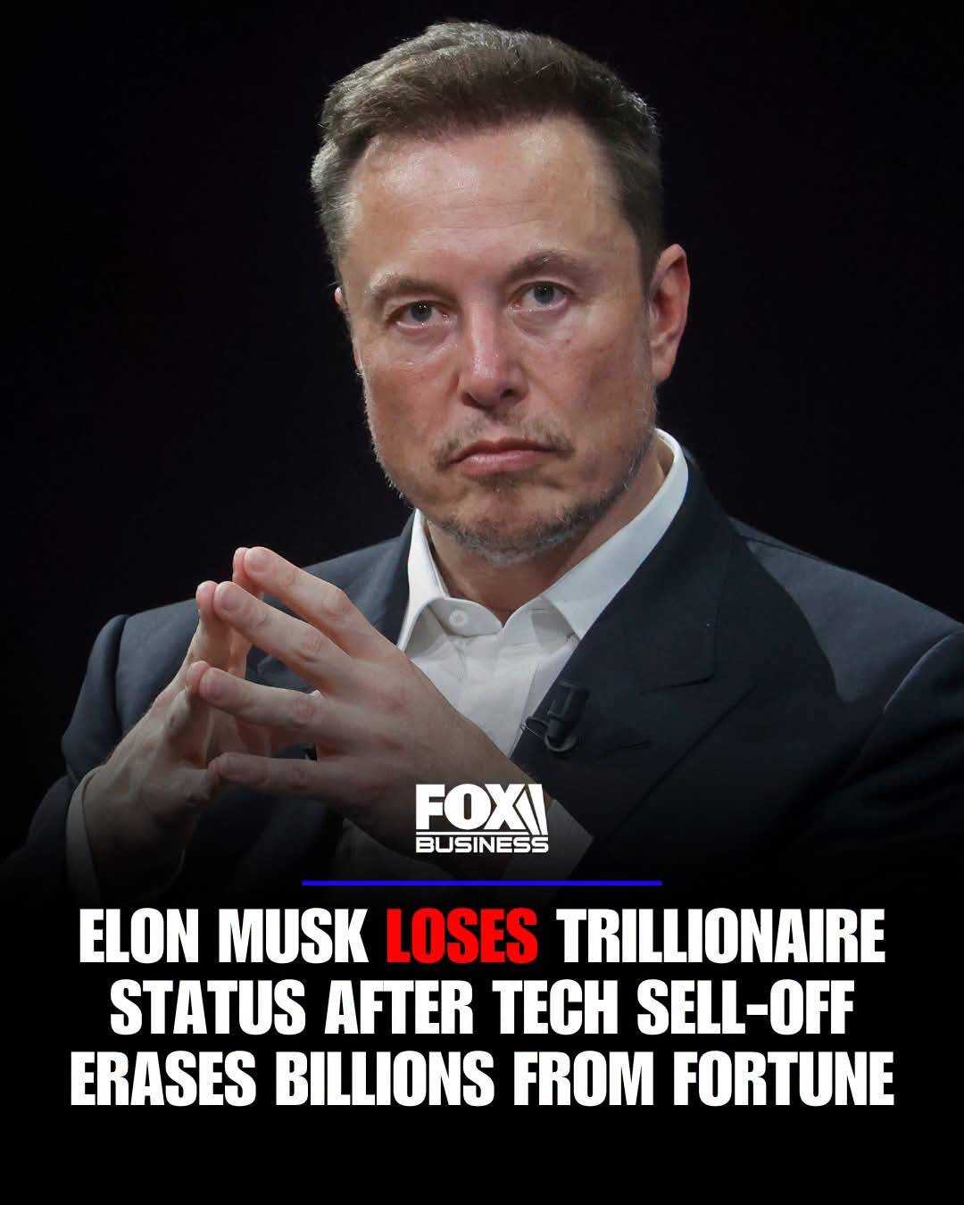 Less than two weeks after becoming the first person with a net worth above $1 trillion, Elon Musk ha...
