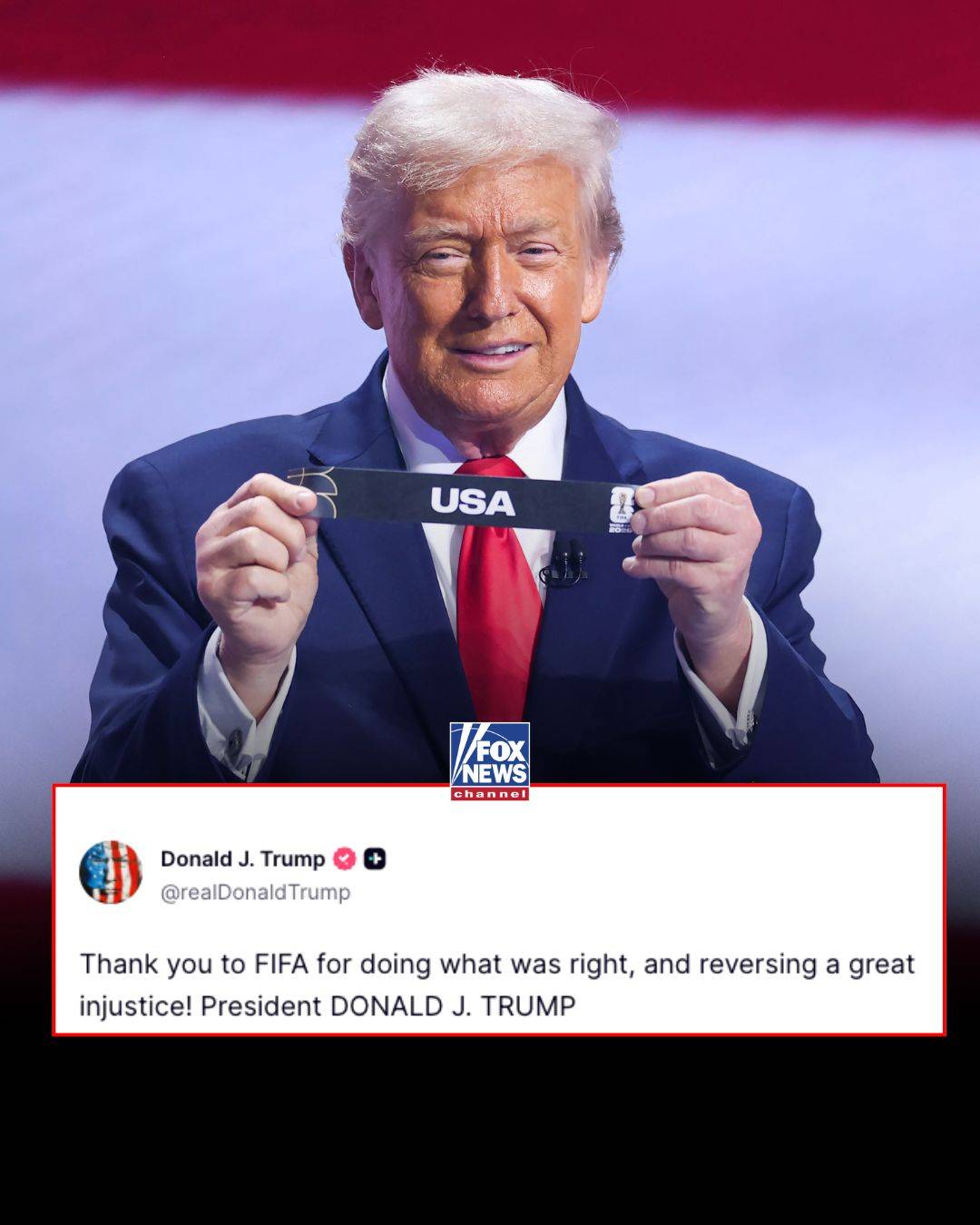 President Trump thanked FIFA for overturning Folarin Balogun's controversial suspension, a decision...