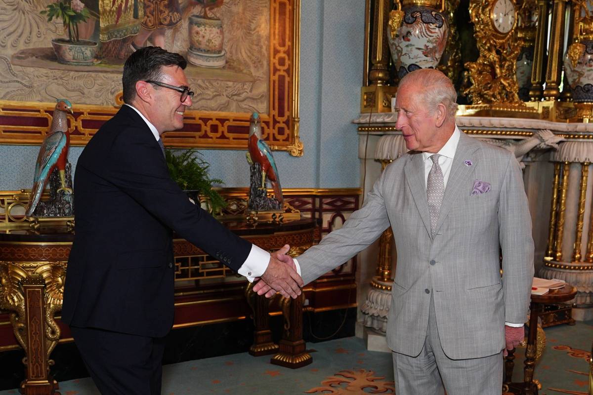 His Majesty received in Audience the Rt. Hon. Andrew Burnham MP and requested him to form a new Admi...