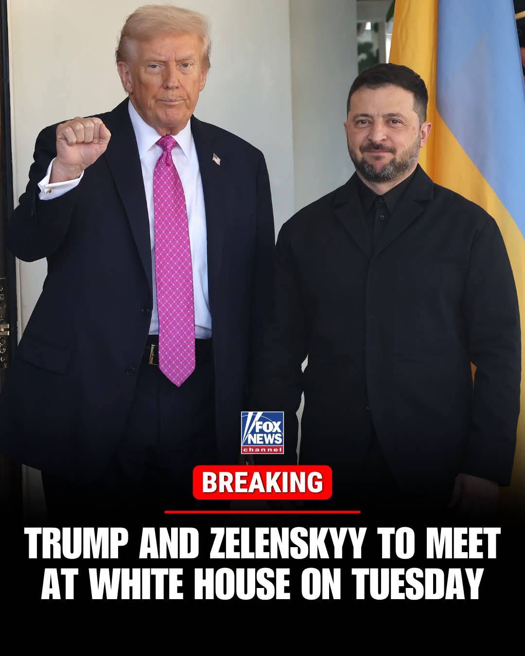 BREAKING: President Trump is set to host Ukrainian President Volodymyr Zelenskyy at the White House...