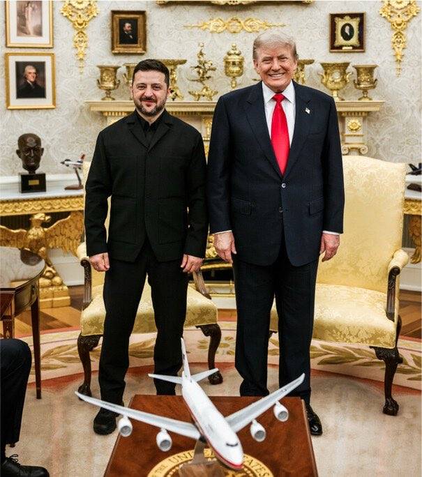 JUST IN: πΊπΈπΊπ¦ President Trump says it was a "great honor to meet with President Zelenskyy of Ukraine...