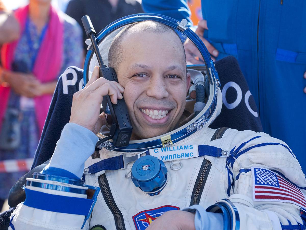 .@NASA astronaut Chris Williams, back on Earth following a 241-day space research mission, talks abo...