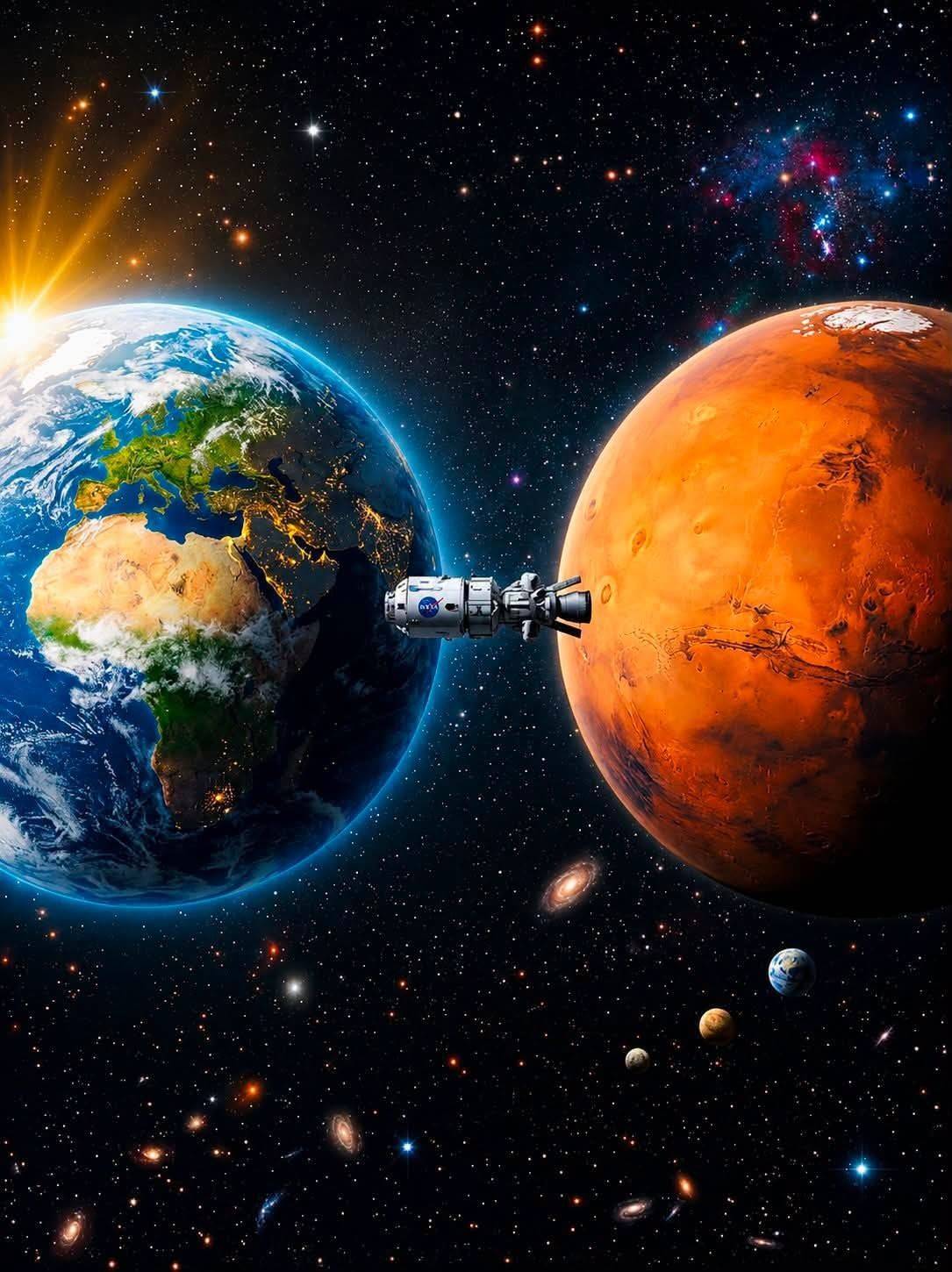 Earth and Mars two worlds separated by millions of kilometres, yet connected by humanity’s dream of...