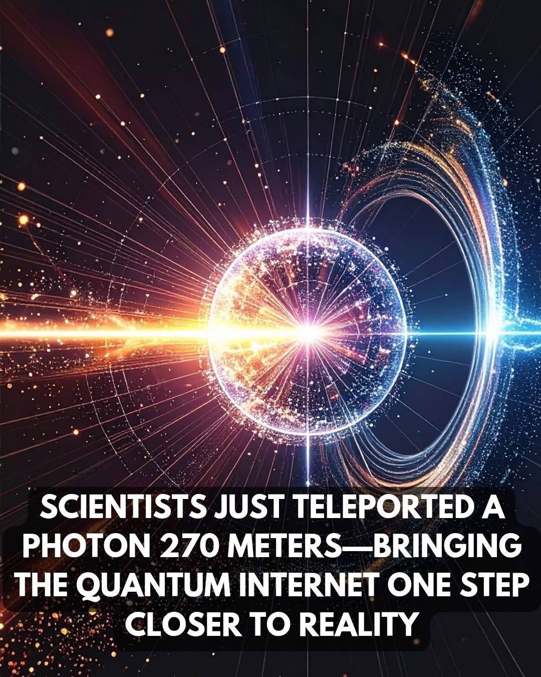 ⚡ THEY JUST TELEPORTED LIGHT… YES, REALLY 

Scientists have successfully teleported a particle of l...