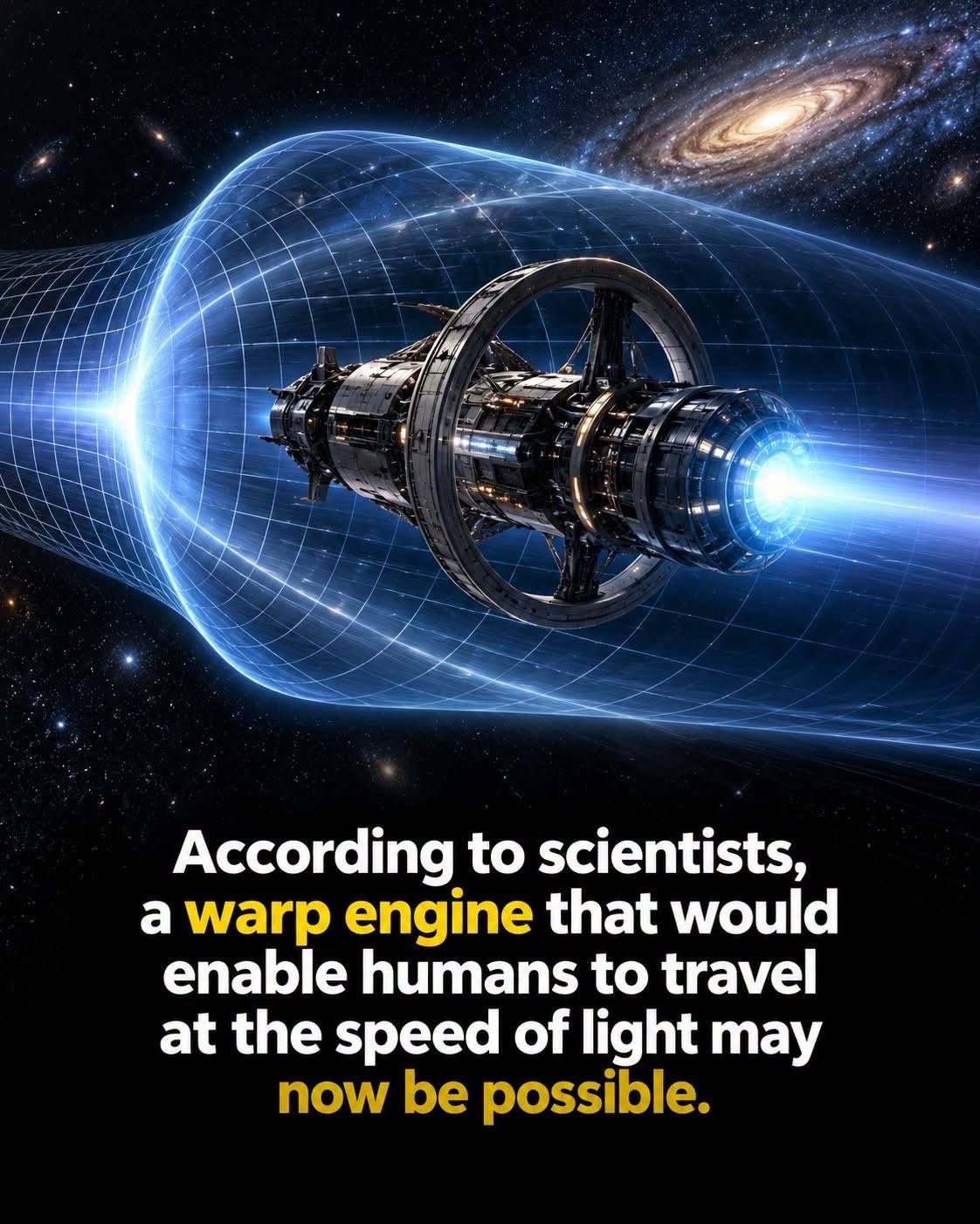 ๐ SPACE ITSELF COULD BECOME THE FASTEST ROUTE THROUGH THE UNIVERSE
Forget making a spacecraft fast...